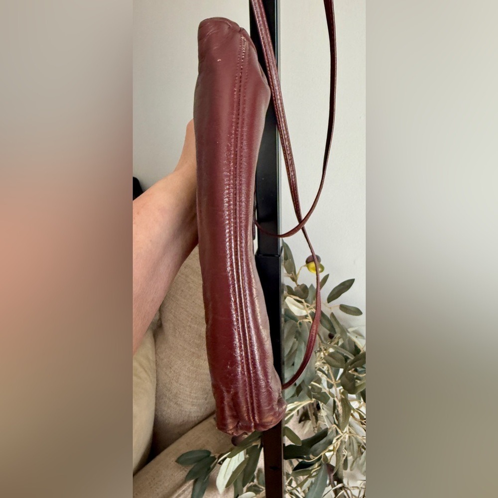 Etienne Aigner Vintage‎ Leather Shoulder Bag Oxblood - Picture 6 of 11